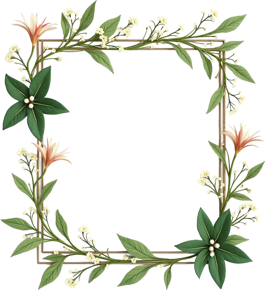 Elegant Floral Frame